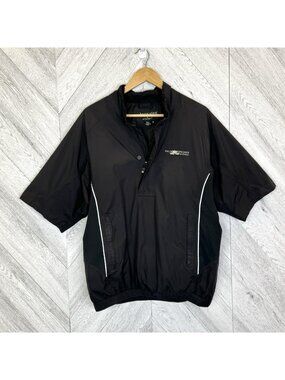 Footjoy Dryjoys Golf Windbreaker Black Palm Springs National Mens Size Medium